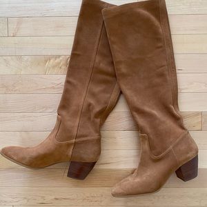 Michael Kors suede tan boots